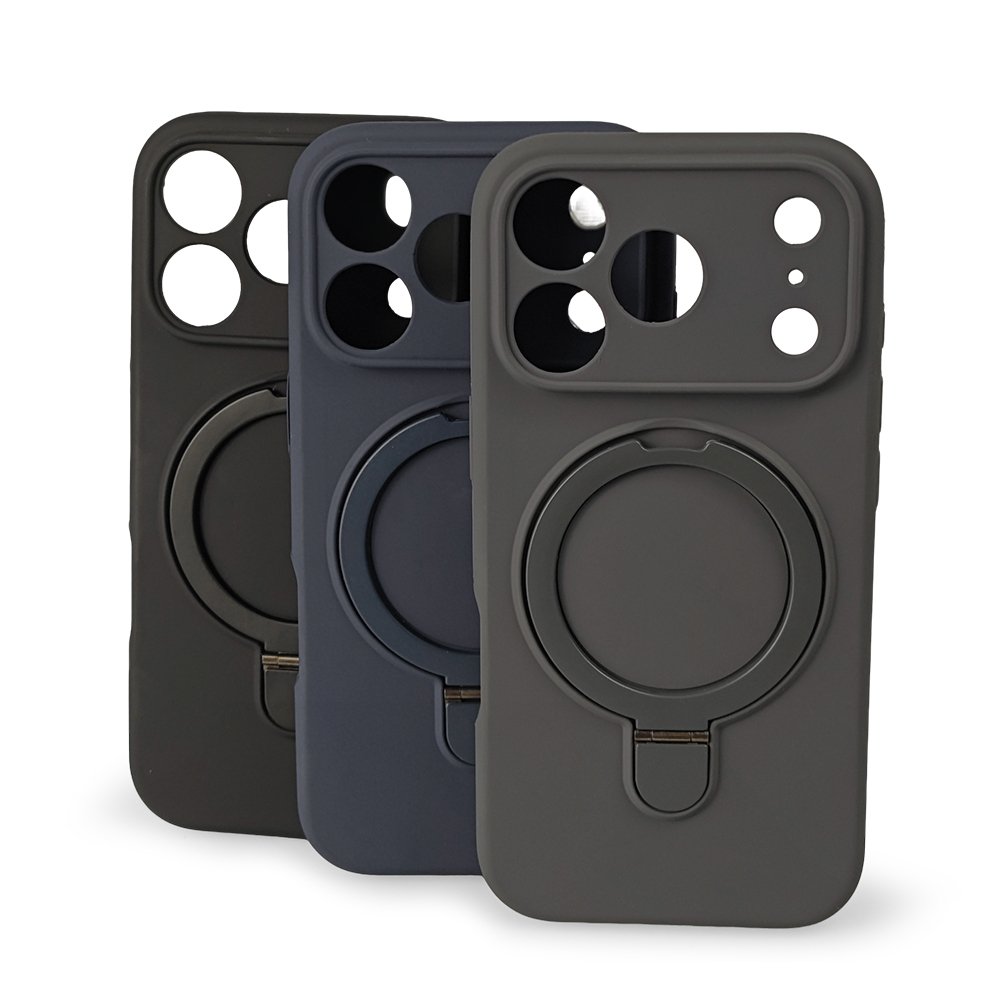 Coque avec support pour iPhone 17PM, support pliable antichoc, coque anti-rayures protectrice