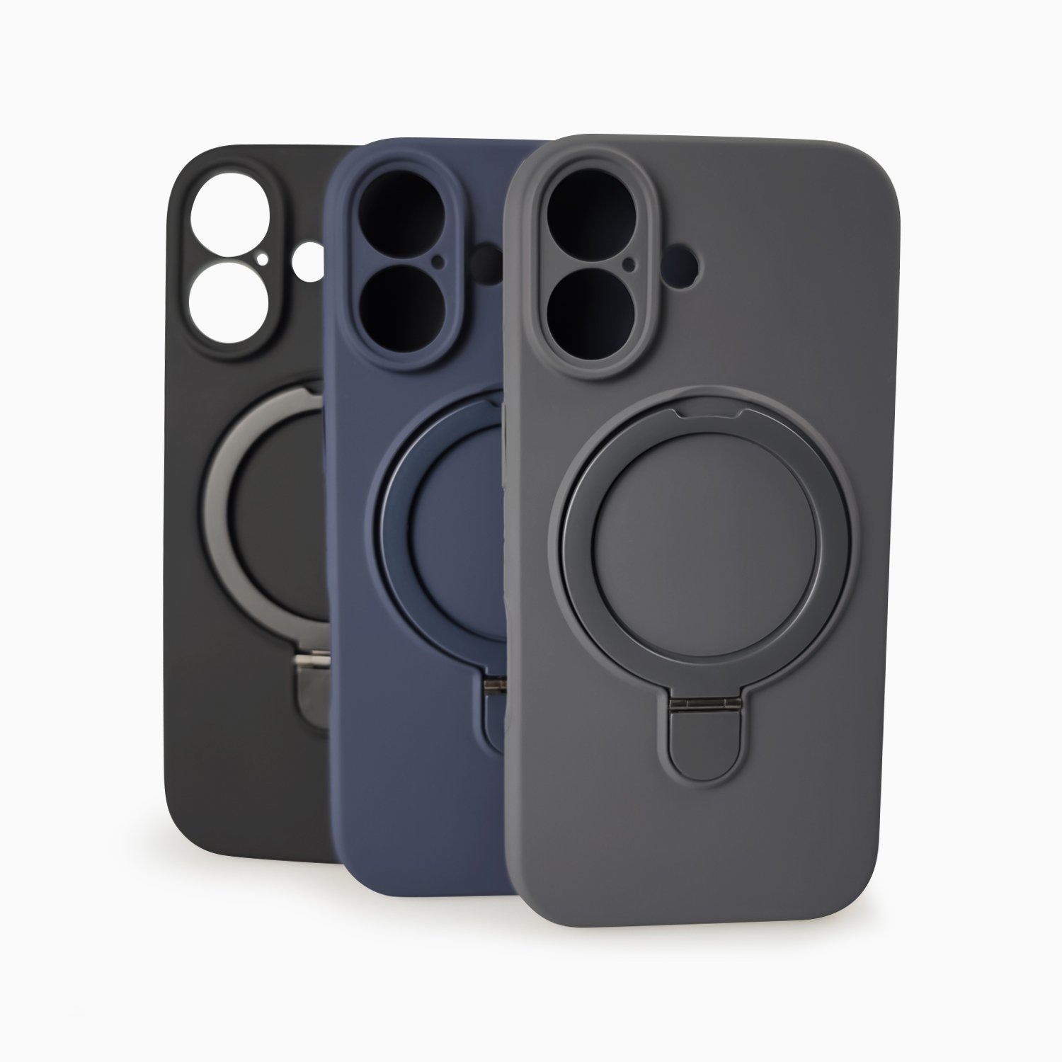 Coque avec support pour iPhone 17, support pliable antichoc, coque anti-rayures protectrice