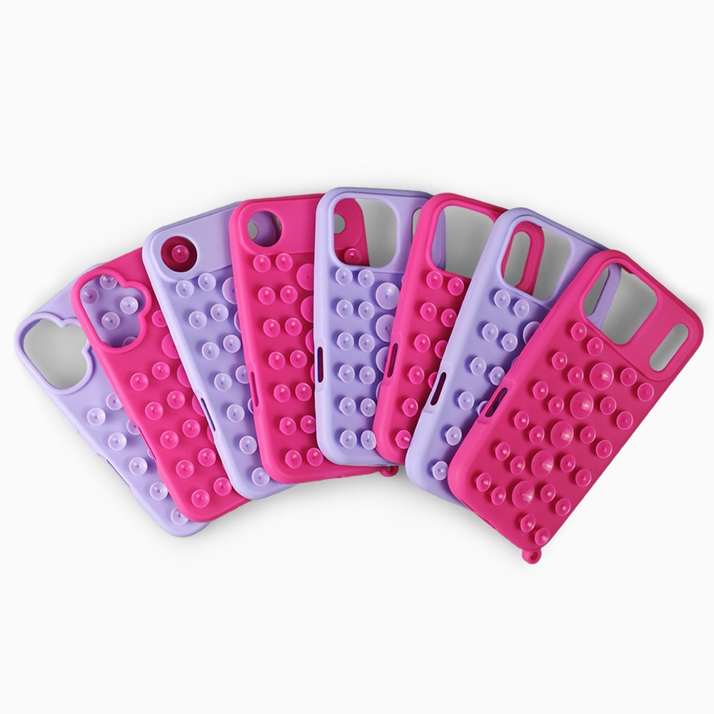 Coque de téléphone à ventouse pour iPhone série 17, coque antidérapante antichoc, poignée adhésive