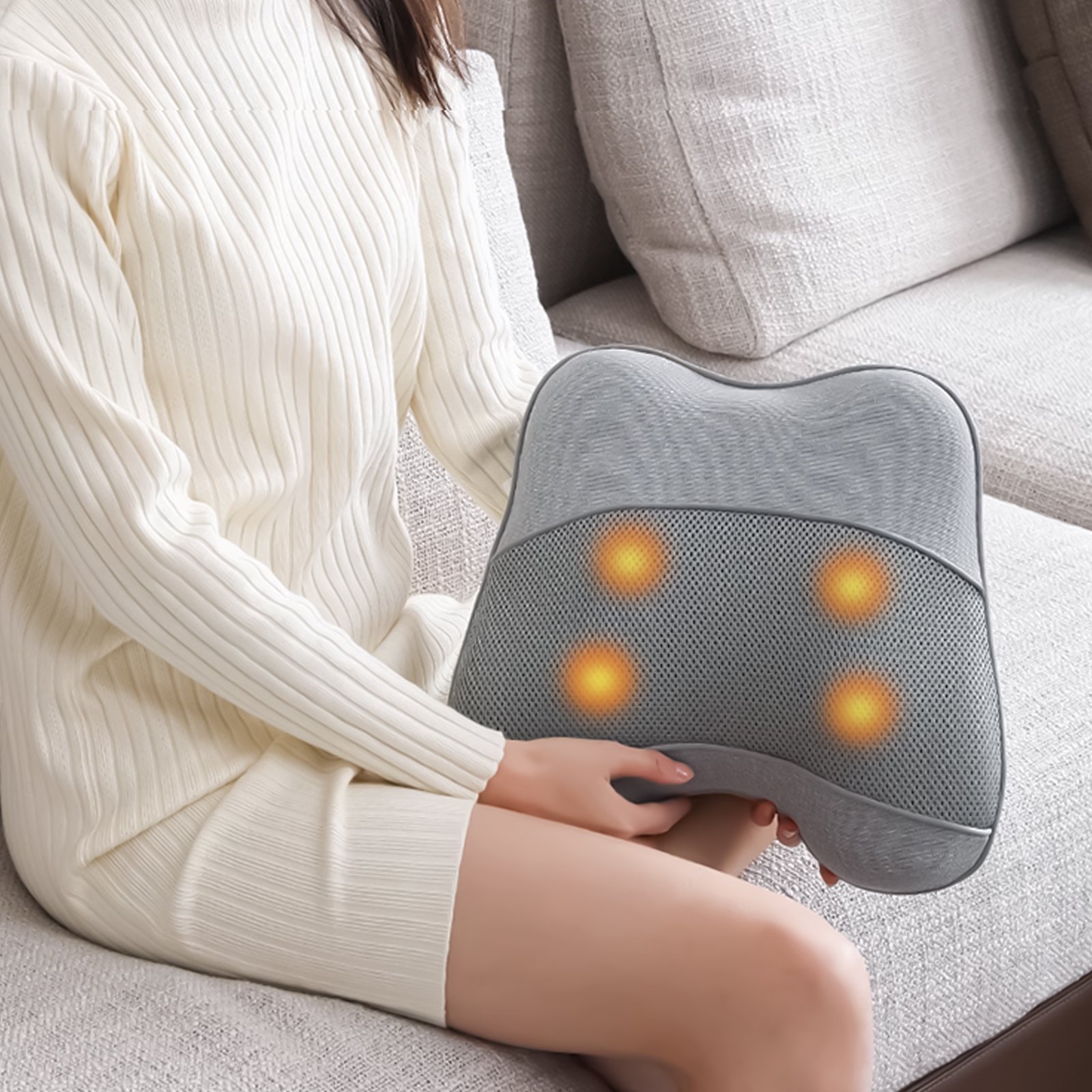 Oreiller de massage/Pistolet de massage fascia/Appareil minceur vibratoire/Appareil de massage cou/épaule